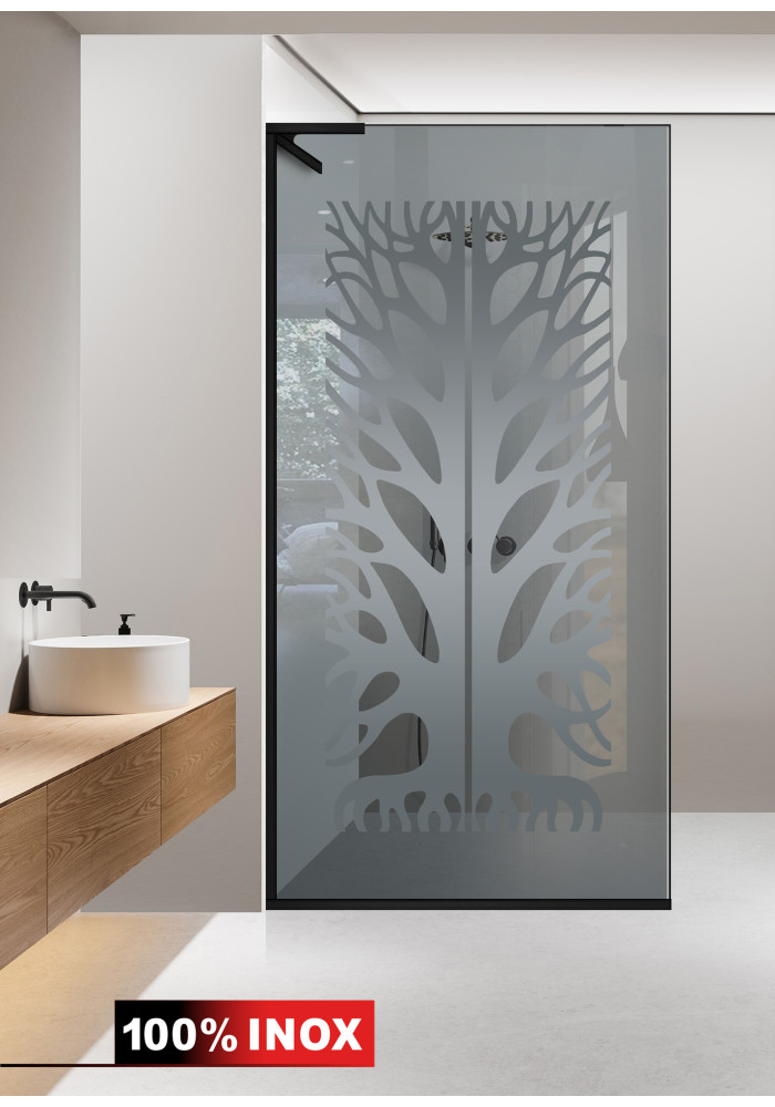 PARAVAN DUS STICLA GRI MODEL SABLAT