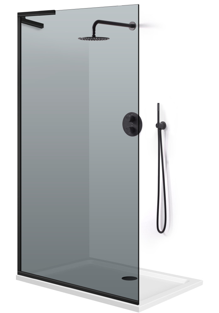 PARAVAN DUS GRI NEGRUfFULL INOX