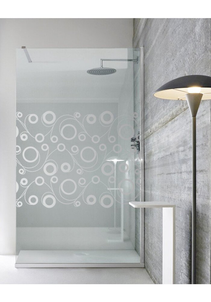 Paravan Cabina dus walk-in, sticla clara, culoare sablare: incolor