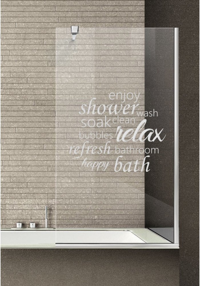 Paravan cada, model Relax, culoare decor: alb