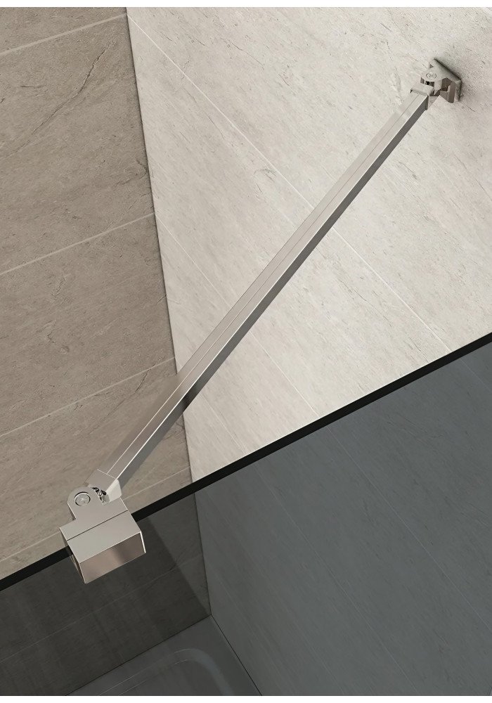 PARAVAN DUS GRI FULL INOX BARA