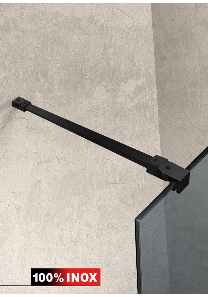 PARAVAN-DUS-WALK-IN-ARTDECO-G8-NEGRU