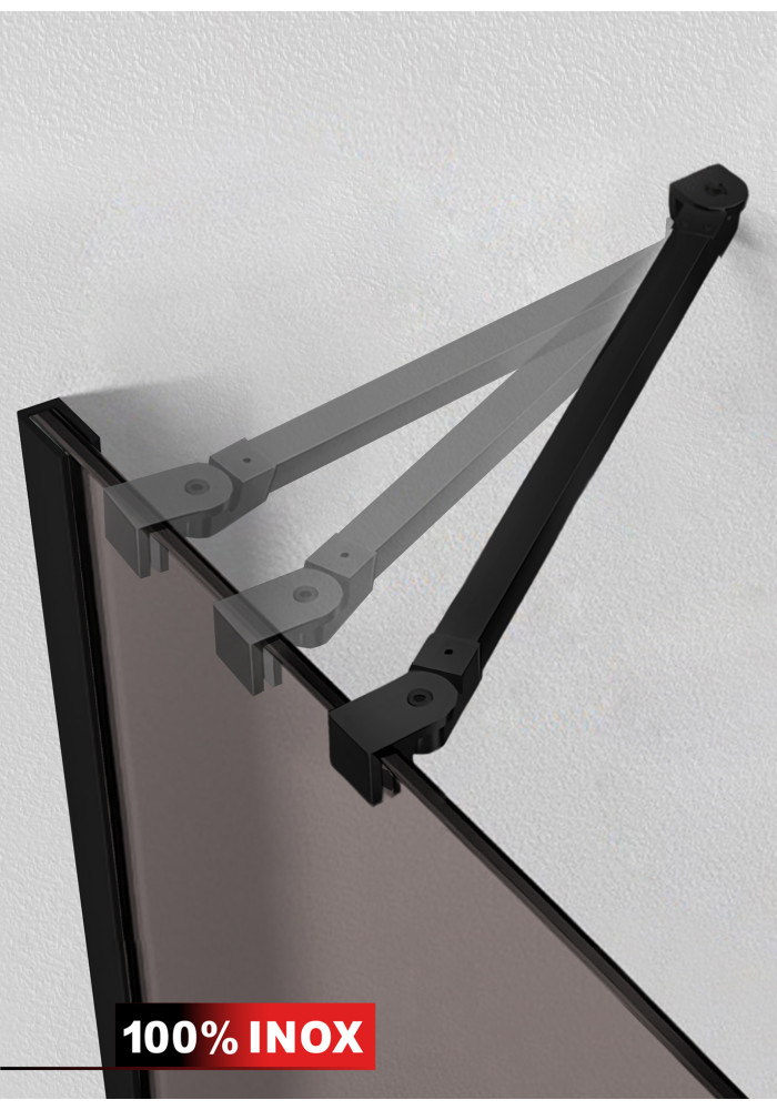 BARA NEAGRA REGLABILA FULL INOX