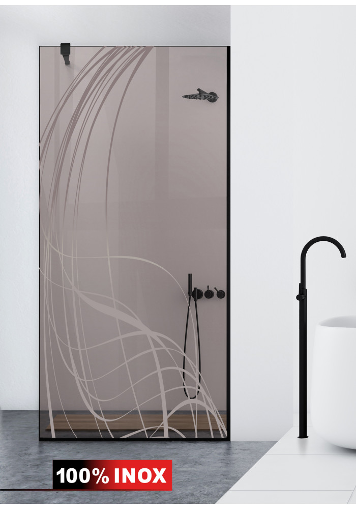 PARAVAN DUS BRONZ FULL INOX