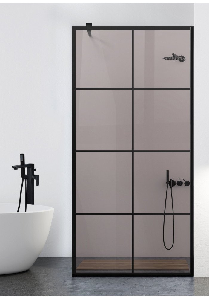 PARAVAN - DE DUS - WALK IN - AQUAROY-BRONZE
