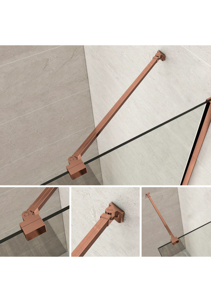 Bara stabilizatoare reglabila in unghi inox cupru mat