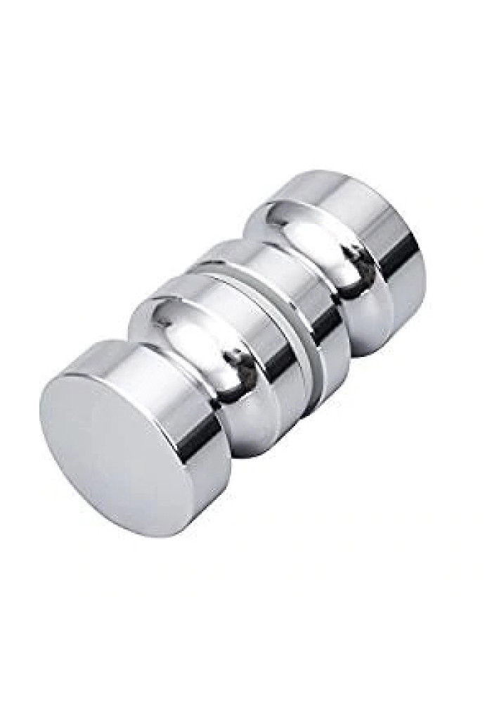 Maner knob tip buton pentru usa sticla INOX 