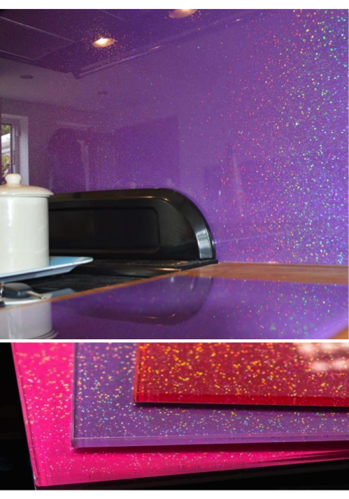Sticla bucatarie GLITTER UNI 