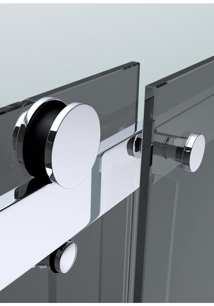 PARAVAN DUS GRI FULL INOX FERONERIE