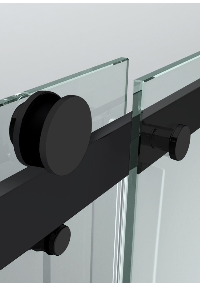 CABINA DUS GLISSANDO DUO NEGRU MAT FERONERIE