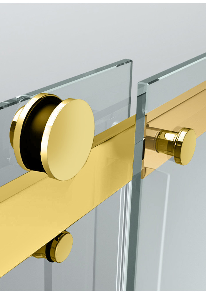 PARAVAN DUS GLISANT FULL INOX AURIU