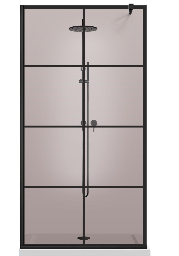 PARAVAN - DE DUS - WALK IN - AQUAROY-BRONZE