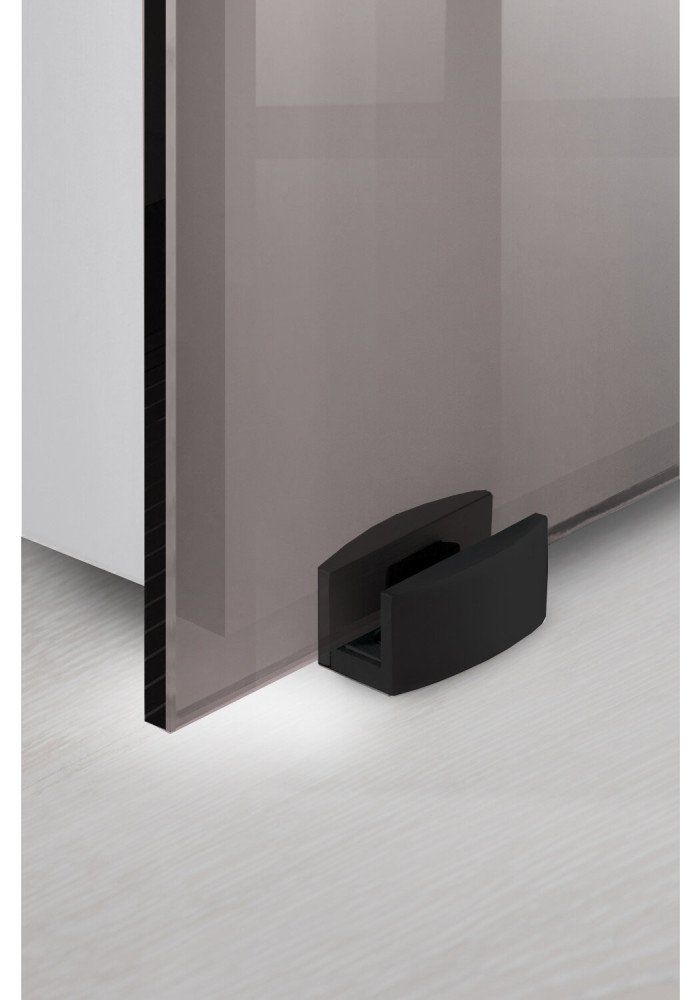 Usa glisanta din sticla bronz  feronerie