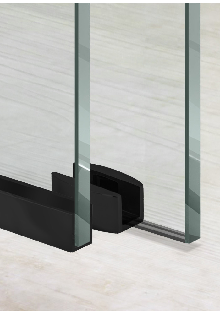 CABINA DUS GLISSANDO PURE NEGRU MAT FERONERIE