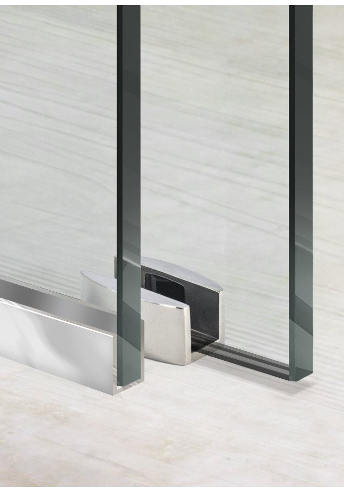 PARAVAN DUS GLISANT FLOAT FULL INOX PROFIL