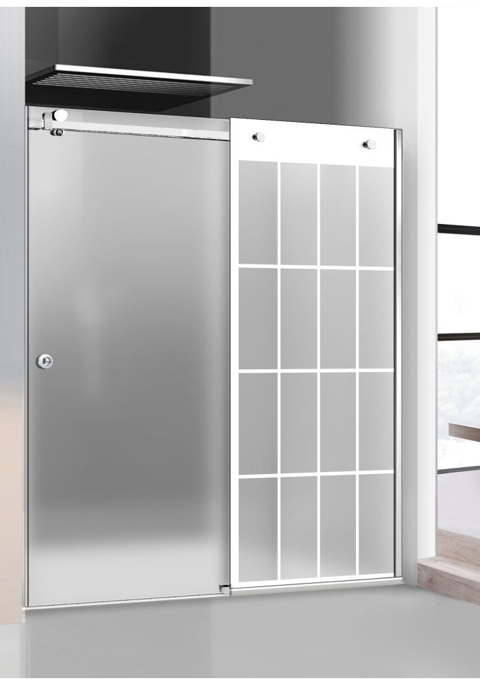 PARAVAN DUS MAT FULL INOX