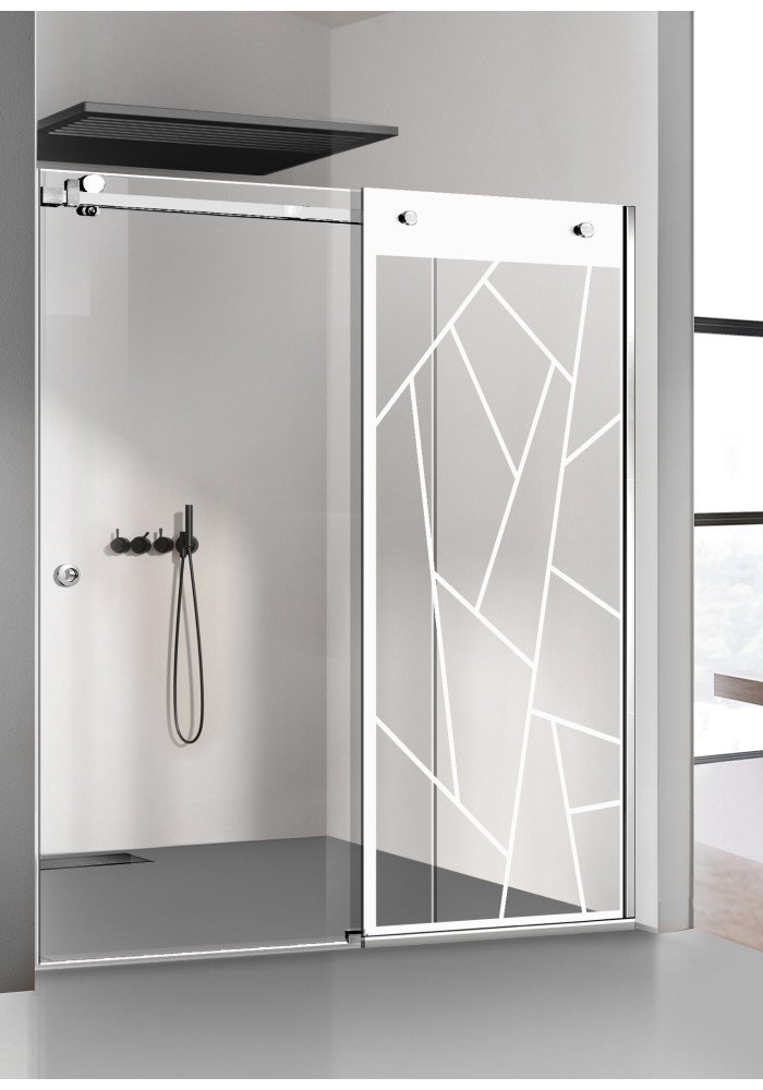 PARAVAN DUS CU USA GLISANTA FLOAT FULL INOX