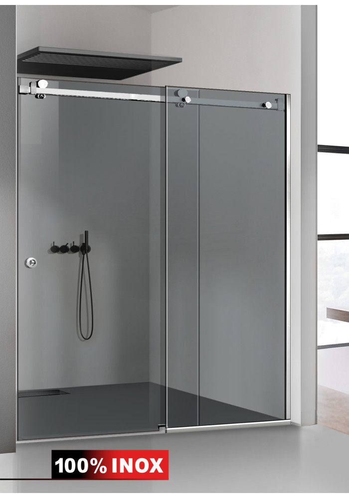 PARAVAN DUS GRI FULL INOX