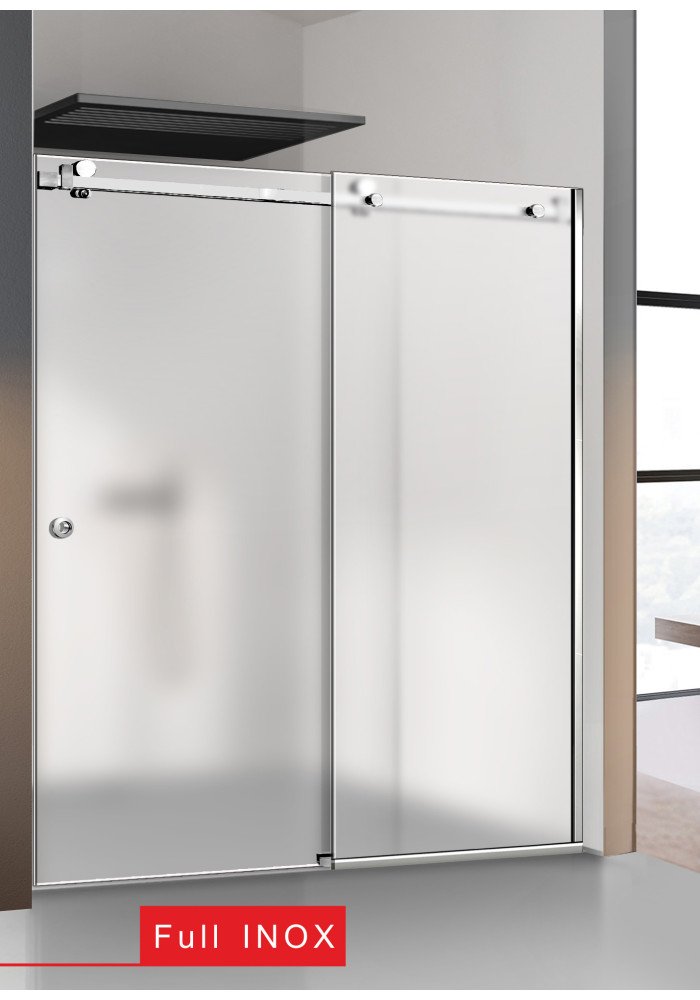 PARAVAN DUS GLISANT MAT FULL INOX