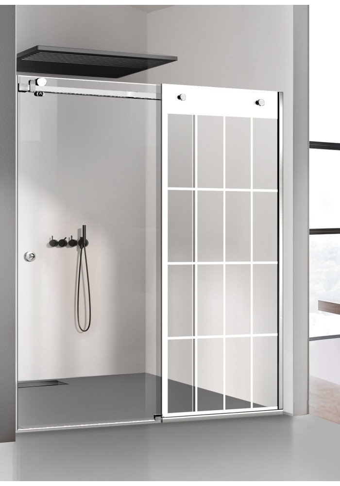 PARAVAN DUS CU USA GLISANTA FLOAT FULL INOX