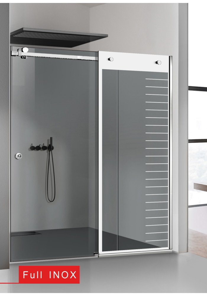 PARAVAN DUS GRI FULL INOX