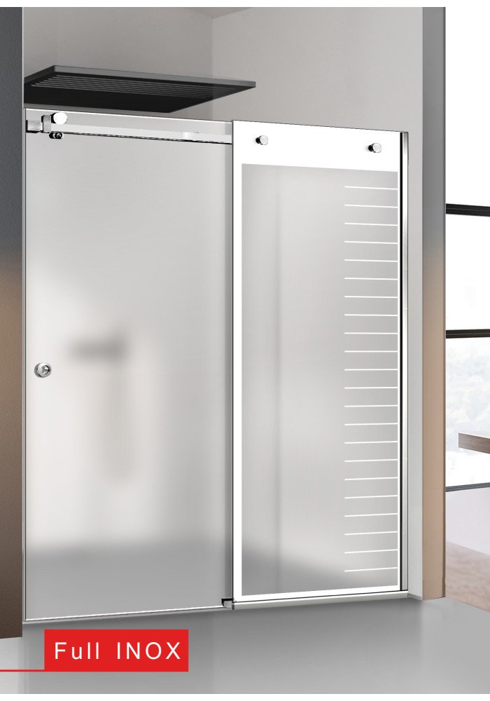 PARAVAN DUS CU USA GLISANTA FLOAT FULL INOX
