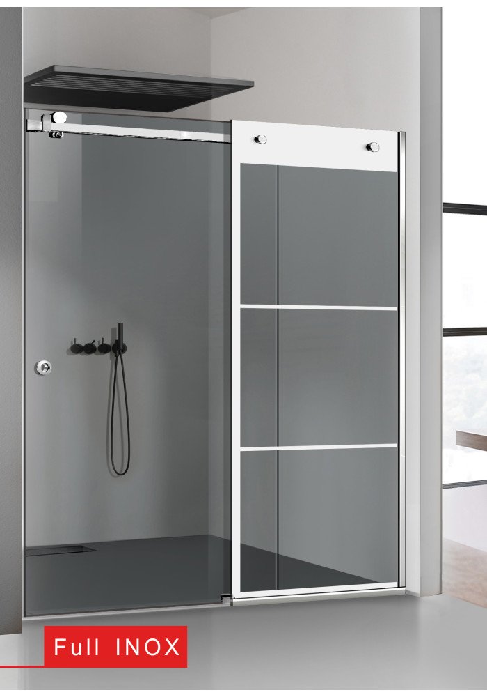 PARAVAN DUS GRI FULL INOX
