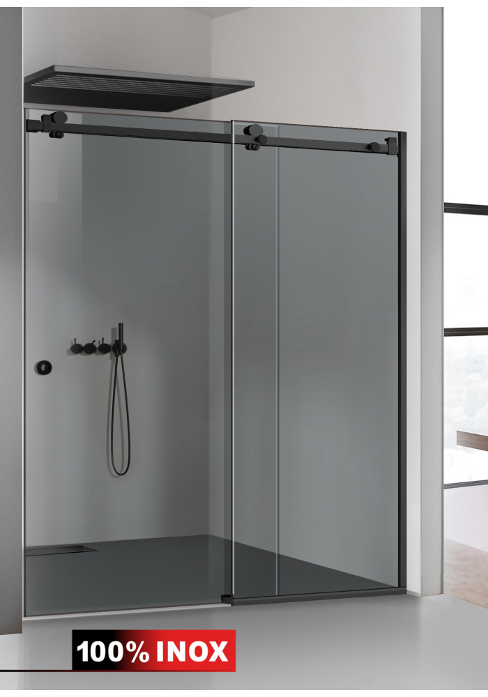 PARAVAN DUS CU USA GLISANTA GRI NEGRU