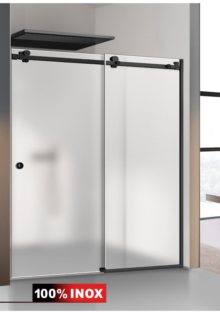 PARAVAN DUS GLISANT MAT NEGRU