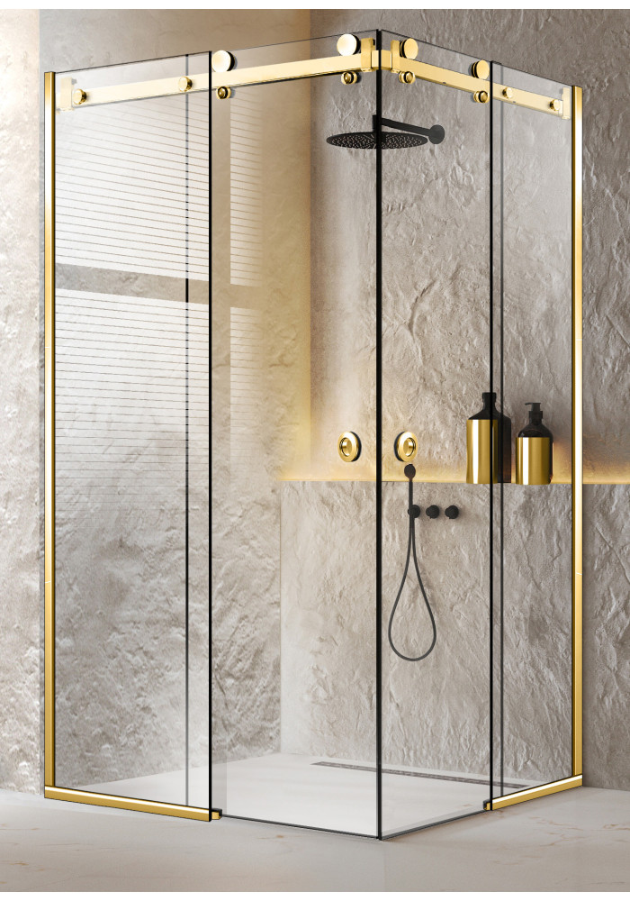 CABINA DUS GLISANT FULL INOX AURIU