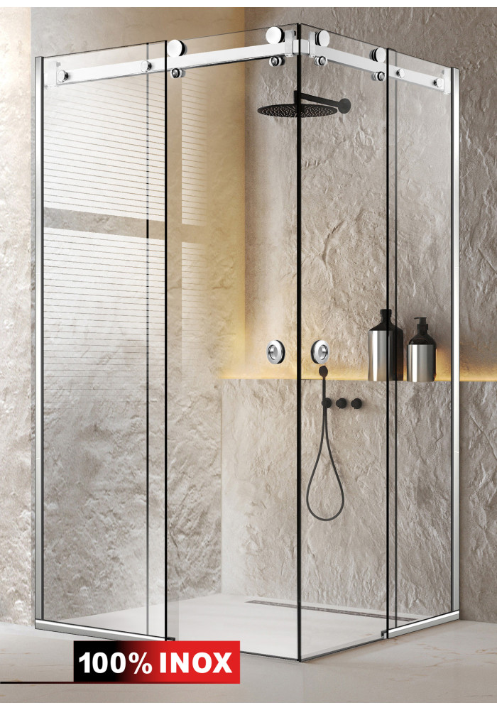 CABINA DUS GLISANT FULL INOX