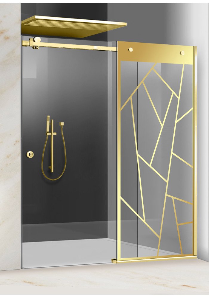 PARAVAN DUS CU USA GLISANTA FLOAT FULL INOX AURIU