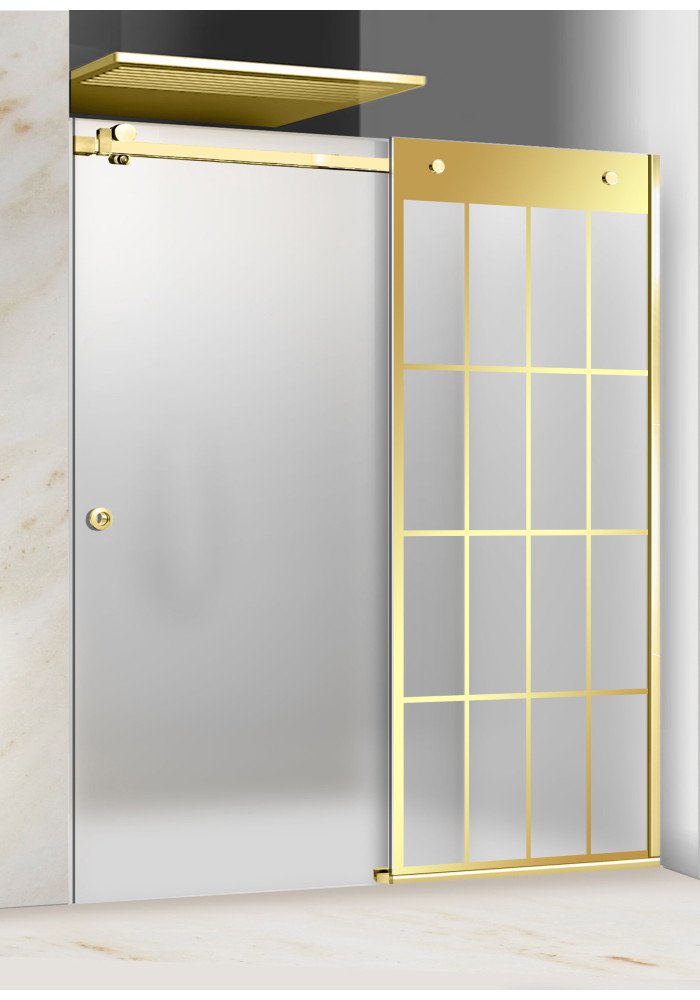 PARAVAN DUS CU USA MAT FULL INOX AURIU