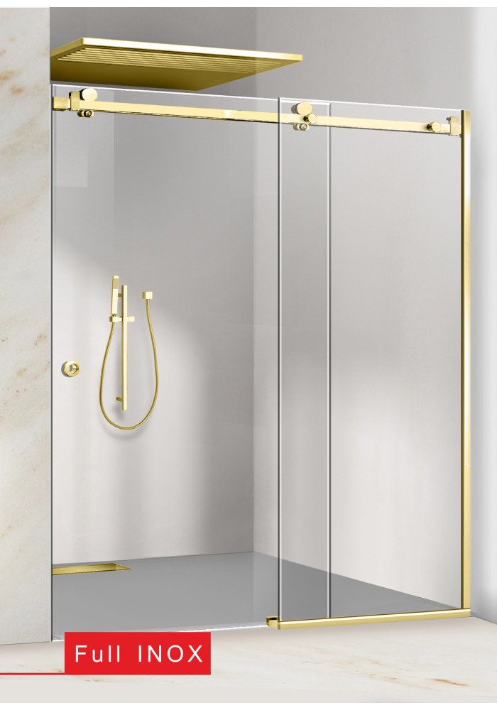 PARAVAN DUS GLISANT FLOAT FULL INOX AURIU
