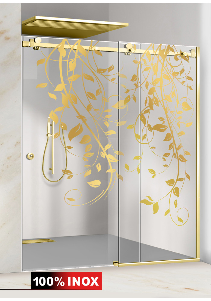 PARAVAN DUS FLOAT FULL INOX AURIU