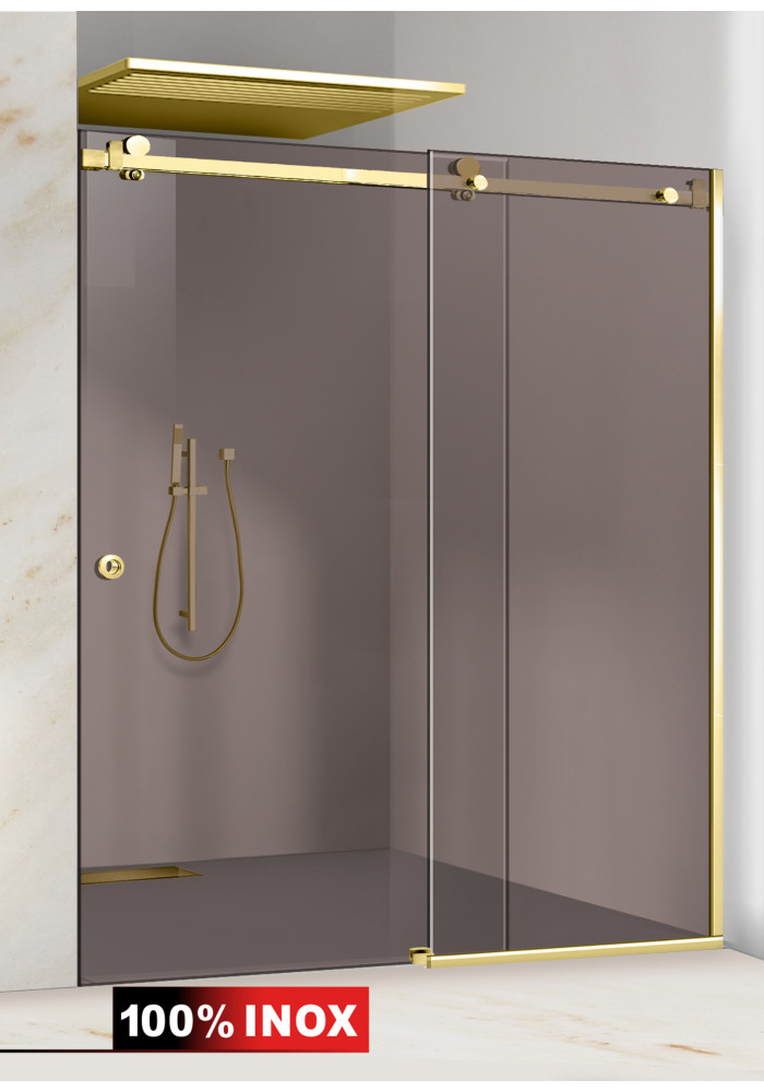 PARAVAN DUS GLISANT BRONZ FULL INOX AURIU