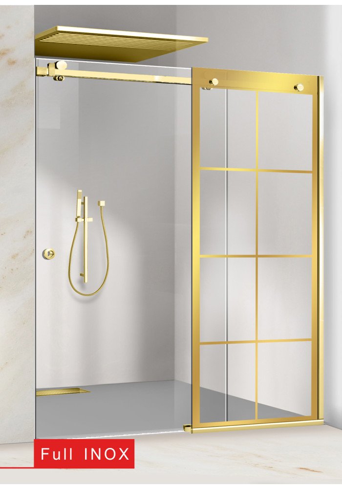 PARAVAN DUS FLOAT FULL INOX AURIU