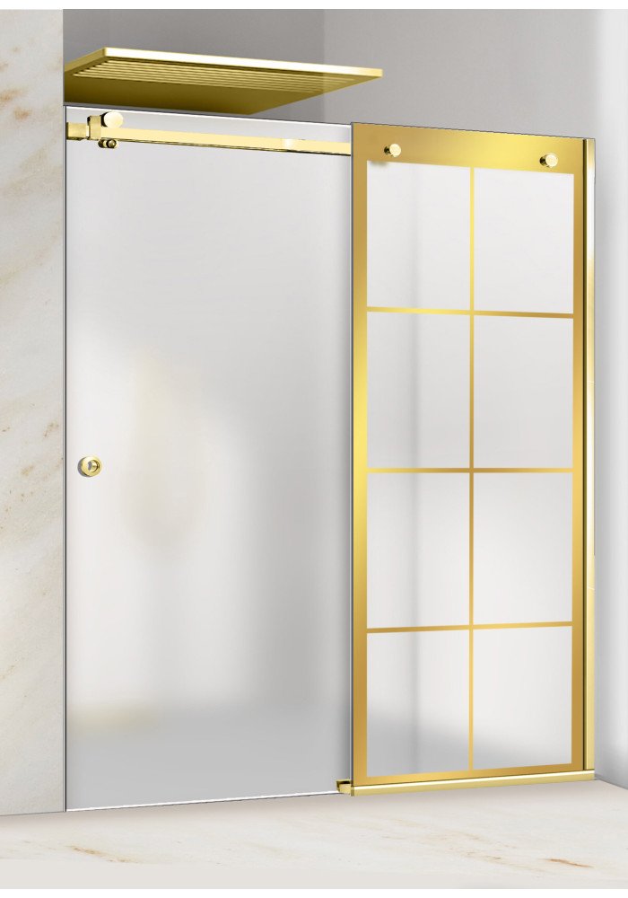 PARAVAN DUS CU USA GLISANTA FLOAT FULL INOX AURIU
