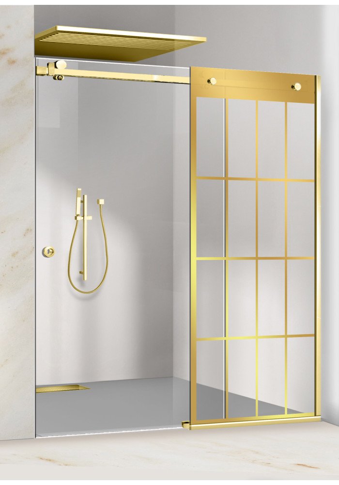 PARAVAN DUS GLISANT FLOAT FULL INOX AURIU
