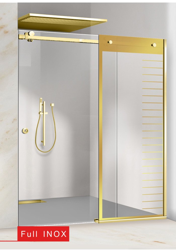 PARAVAN DUS FLOAT FULL INOX AURIU