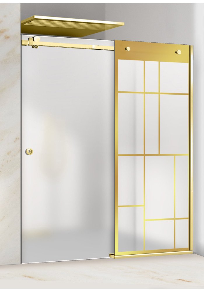 PARAVAN DUS CU USA FLOAT FULL INOX AURIU