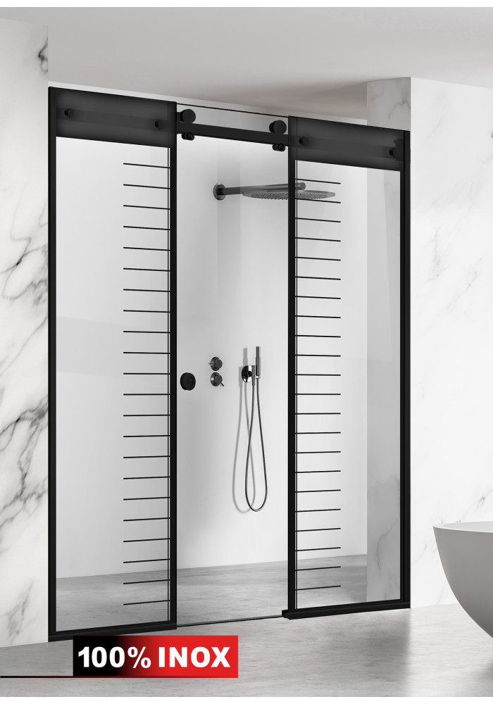 PARAVAN DUS GLISANT FLOAT NEGRU MAT SUPREME