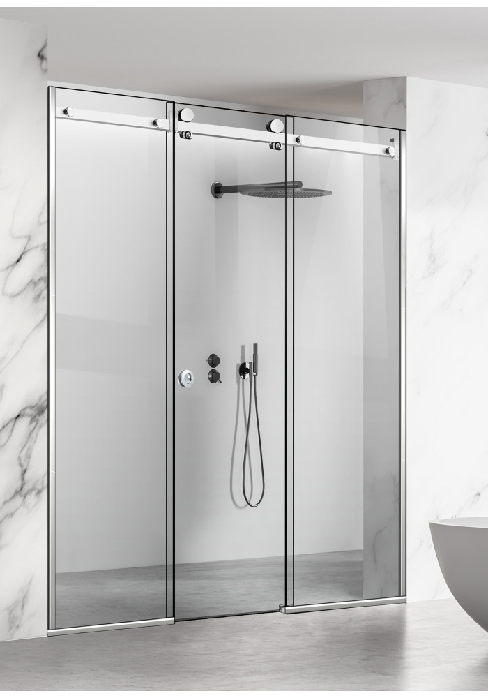 PARAVAN DUS GLISANT FLOAT FULL INOX 