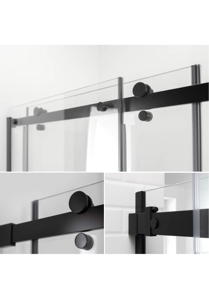 PARAVAN DUS GLISANT FLOAT FULL INOX FERONERIE