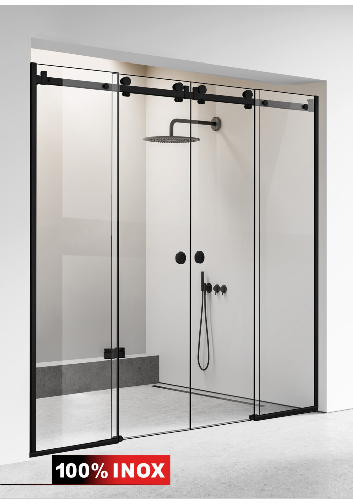 PARAVAN DUS GLISANT NEGRU MAT