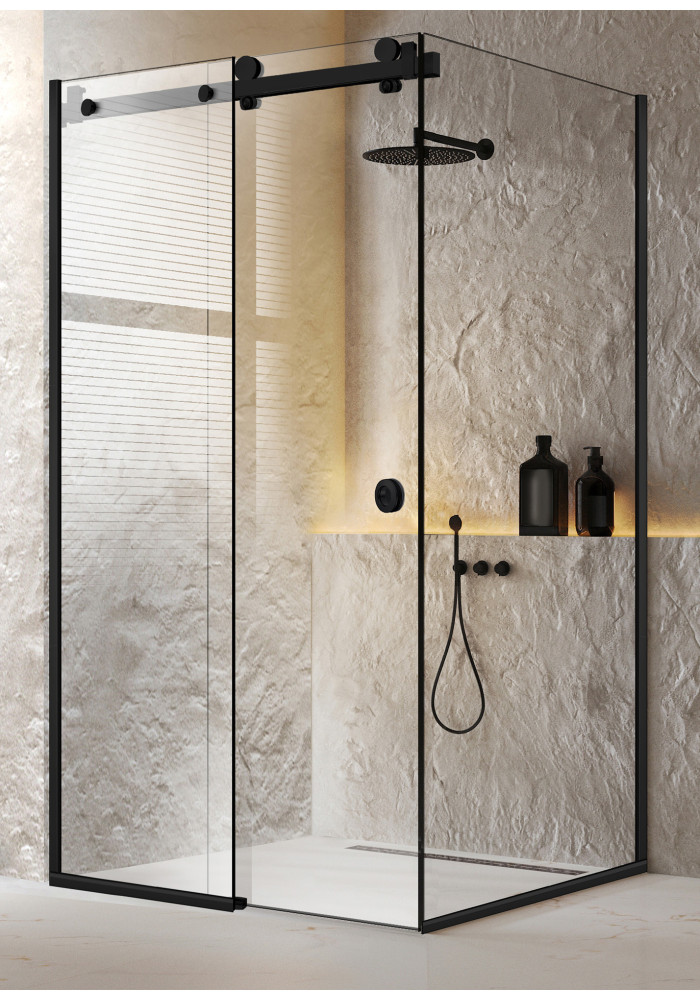 CABINA DUS GLISSANDO PURE NEGRU MAT