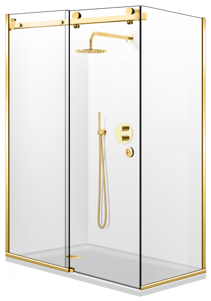 CABINA DUS GLISANT FULL INOX AURIU