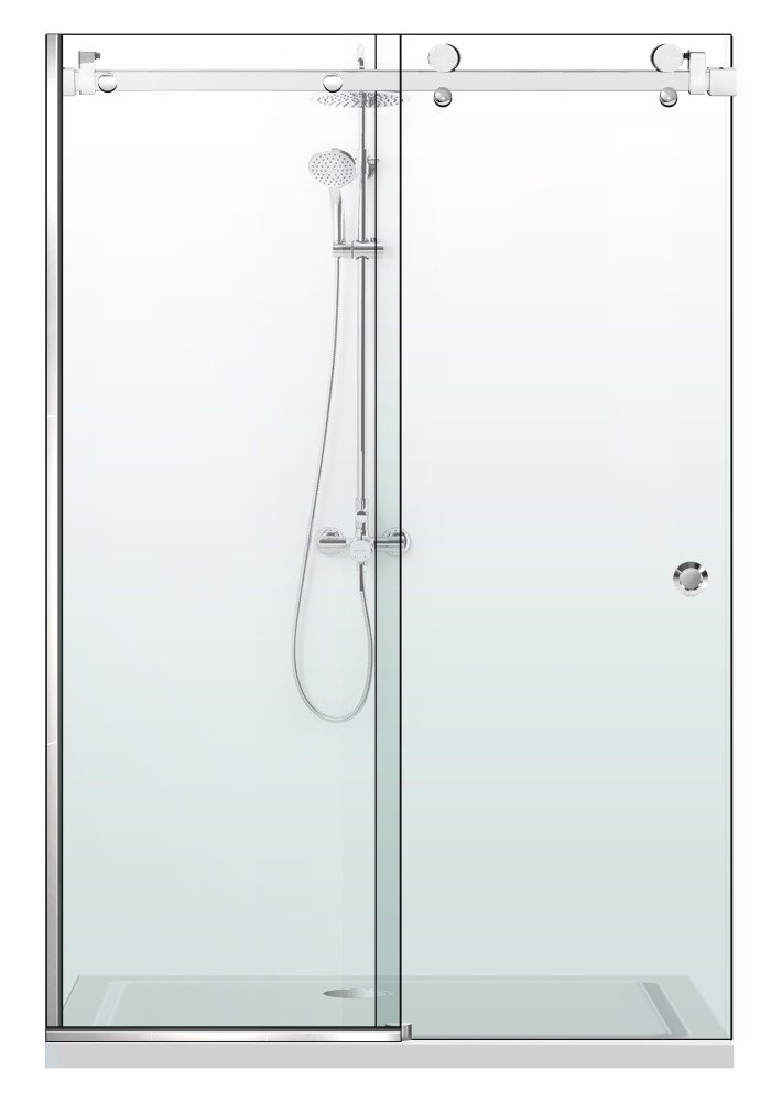 PARAVAN DUS GLISANT FLOAT FULL INOX