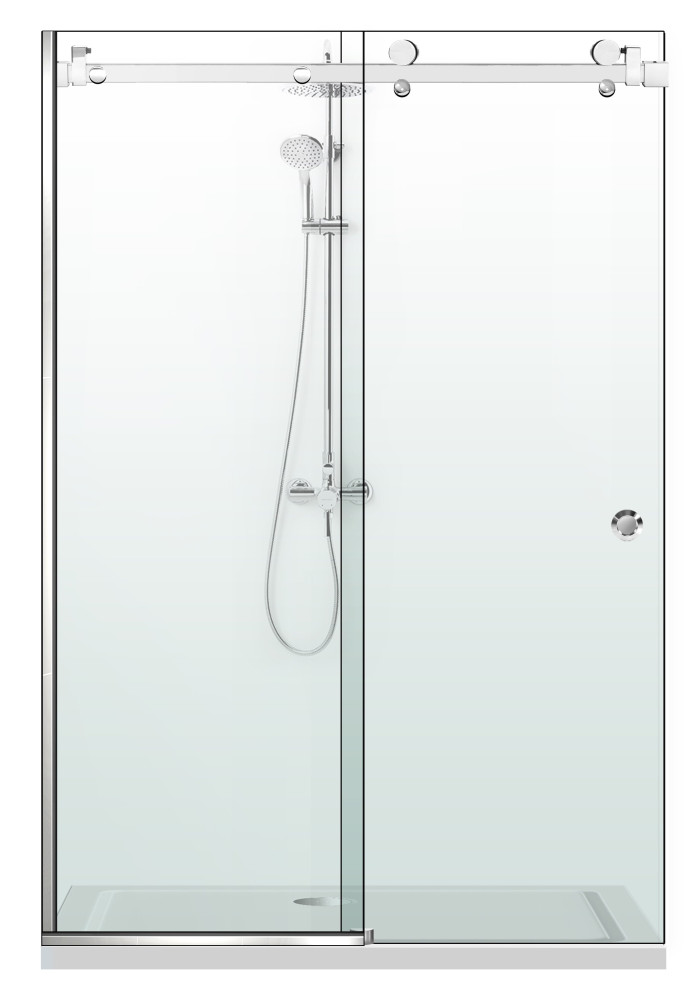 PARAVAN DUS GLISANT FLOAT FULL INOX