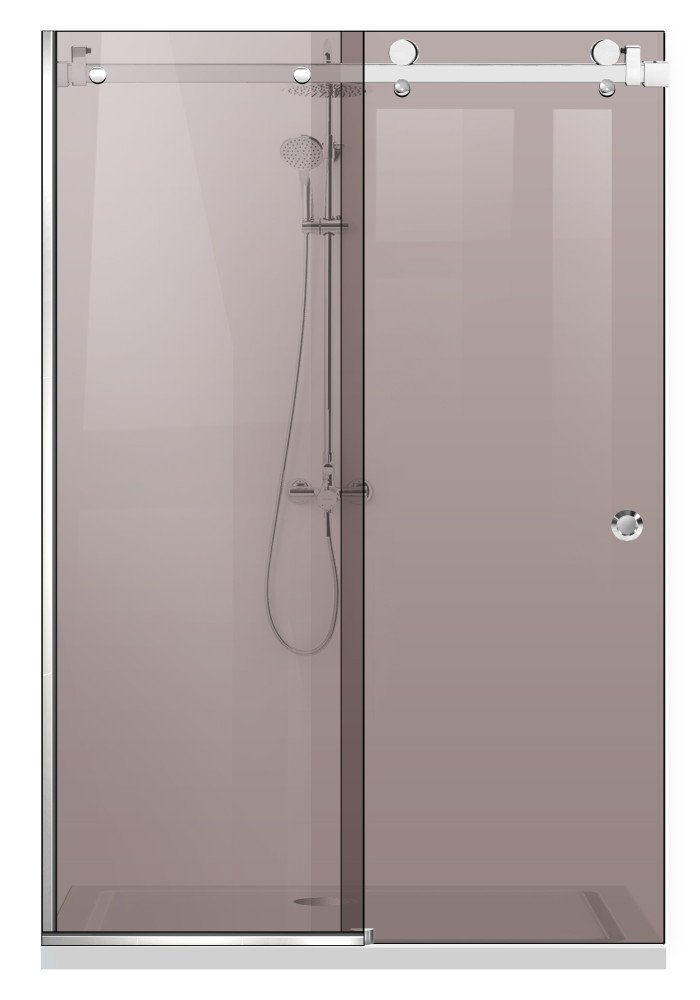 PARAVAN DUS GLISANT BRONZ FULL INOX